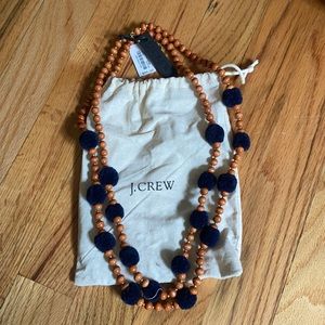 J. Crew Blue and Brown Necklace